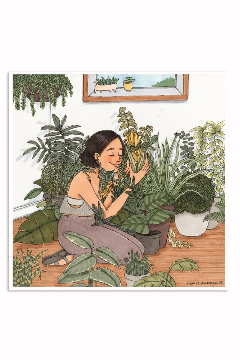 Plant Corner Print by Amanda Oleander — AMANDA OLEANDER